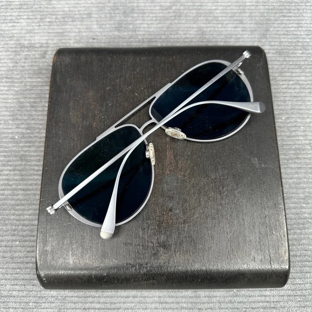 Maui Jim Shallows MJ543-27A Matte Black Titanium Blue Polarized Y2K Sunglasses